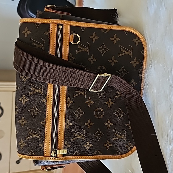 Louis Vuitton Bosphore Crossbody Messenger PM Brown Tan Monogram - Picture 14 of 16